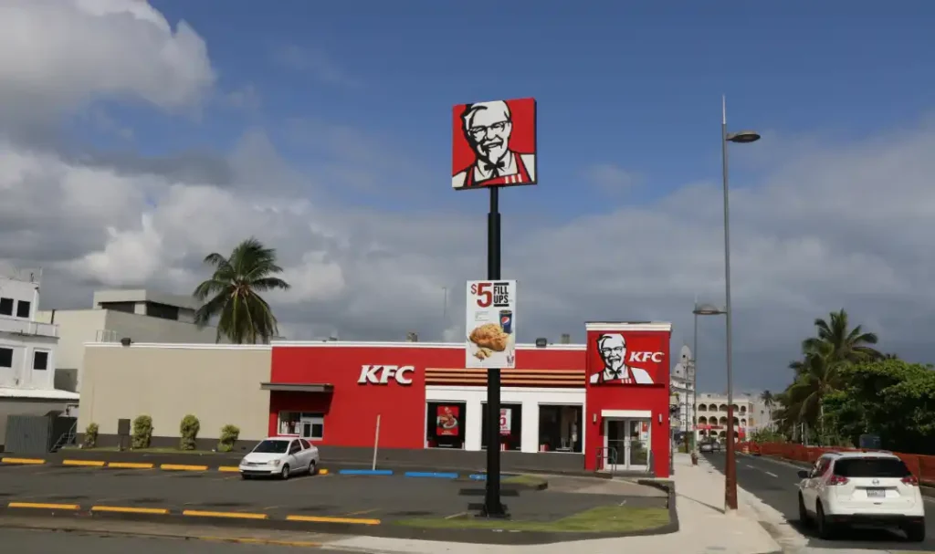 KFC restaurant featuring Colonel Sanders, one of the most famous late bloomer success stories